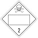 NMC DL150BUV100 Safety Sign Placard, Poison Gas 2, Blank, 10.75X10.75, PVC, Flexible PVC.015 Unrippable Vinyl, Pack 100