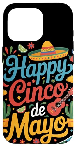 Happy Cinco de Mayo Sombrero Mexikanische Fiesta Festival Hülle für iPhone 16 Pro