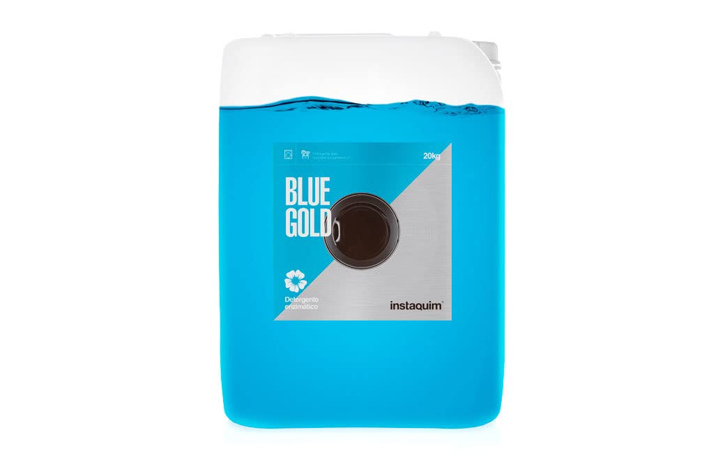 Detergente Lavadora Líquido 20L – INSTAQUIM Bluegold | Detergente Enzimático Concentrado Profesional para Lavandería Autoservicio | Perfume Duradero