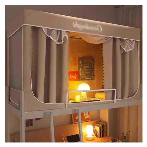 Tienda de campaña opaca para protección de la privacidad, toldo interior con soporte, reduce la luz, fácil instalación para niños y adultos, caqui, 190 cm x 90 cm (1 panel)