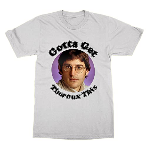 T-shirt Louis Theroux blanc XXL vêtement homme en coton imprimé