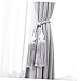 Garneck Pair of Silver Curtain Tiebacks No Drilling Fasteners Beautiful Decor Suitable for Occasions