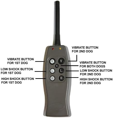 Dogwidgets® 2 Dog Training Shock Collar with Remote Rechargeable Electronic E-Collar Safe Pet with Individual Vibration for Each Dog for Small, Medium and Large Trainer Obedience Collar