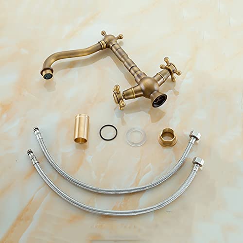 Robinet de lavabo bec pivotant à 360 degrés et double commande d'eau - 8
