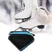 PerGar Thickened Skates Bag, 3 Layers Triangle Waterproof Roller Skates Bag, Skates Bag with Adjustable Strap, Suitable for Outdoor Skating (Blue)