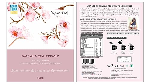 Image of Namhya Instant Masala Tea Premix | Immunity & Digestion Support