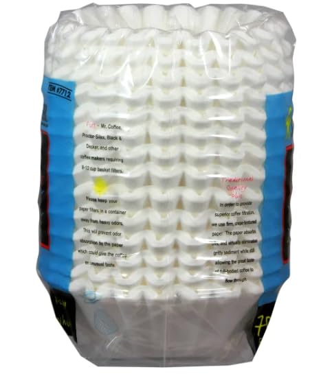 Connaiseur 8-12 Cup Basket Coffee Filters, 700 Count (Pack of 2) – Oxygen-Cleansed, White