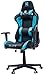ELITE Gaming Stuhl MG200 Destiny - Ergonomischer Bürostuhl - Schreibtischstuhl - Chefsessel - Sessel - Racing Gaming-Stuhl - Gamingstuhl - Drehstuhl - Chair - Kunstleder Sportsitz (Schwarz/Blau)