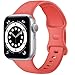 Sport Band Compatible with Apple Watch Bands 38mm 40mm 41mm 42mm 44mm 45mm, Replacement Soft Silicone Strap Wristbands for iWatch Series 8 7 6 5 4 3 2 1 SE Men Women Dark Pink(38/40/41)