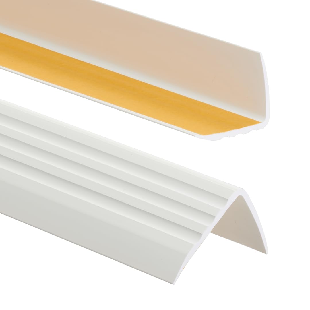 Profilo Angolare PVC Autoadesivo Per Scale - Strisce Antiscivolo, Impermeabile, Facile Da Installare Su Gradini Interni Ed Esterni - Foto 5