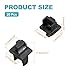 MECCANIXITY RJ45 Dust Covers Caps, Black RJ45 Dust Plug Silicone Ethernet Port Protector Covers for Media Converters, Router, Modem, Laptops, Network Panel, Pack of 20