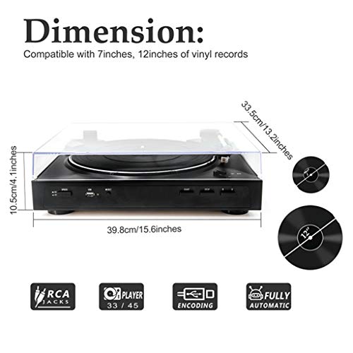 Tourne-Disque Vinyle, Tourne-Disque avec Haut-parleurs, Enregistrement USB convertit Le Vinyle en MP3, Tourne-Disque… - Les Beatles, Paul McCartney, John Lennon, RIngo Starr, George Harrison Tourne-Disque Vinyle, Tourne-Disque avec Haut-parleurs, Enregistrement USB convertit Le Vinyle en MP3, Tourne-Disque… – Image 7