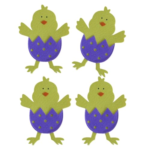 Montesy Easter Cutlery Holder Set of 4 Easter Chicks for Easter Chicks for Table Decorations and Family Gathering