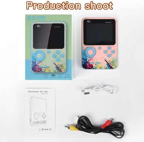 Image of TOYTONIC Retro Handheld Gaming Console G5 for Kids and Adults - Built-in 500+ Classic Games, 3.0-Inch Screen, Rechargeable Battery, TV Output, Portable Arcade Game Player