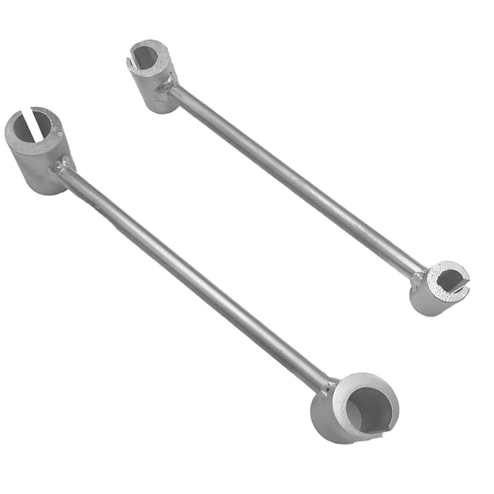 Outil de réglage de charnière de porte en métal argenté pour portes commerciales | Lot de 2