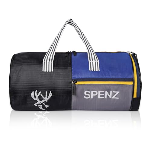 Image of SPENZ Bags Polyester 28L Water Resistant Sports Duffel Gym Bag for Men & Women with Shoe Compartment