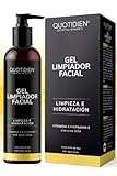 Gel Limpiador Facial con Vitamina C + Vitamina E + Aloe Vera - 80% Ingredientes Naturales- Limpiador Profundo Facial -Baja...