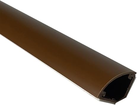 Cable Trunking Square Box Cable Trunking, Self-Adhesive Cable Hider, 1m Long,Cable Management for Home OfficeBrown