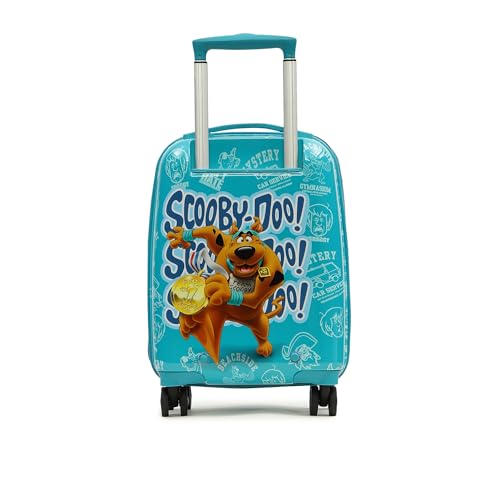 Image of YAYAVAR Scooby-Doo Kids Trolley Suitcase - 45L | Hard-Sided Printed Cabin Luggage with 8 Wheels, Number Lock, Scratch Resistant, Lightweight Travel Bag (50cm)