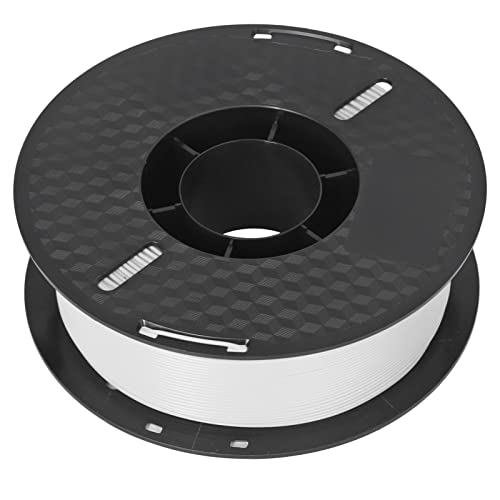 3D Printer Filament 1.75mm 1kg PLA Filament Environmental Friendly Smokeless Odorless 3D Printer Consumable (White)