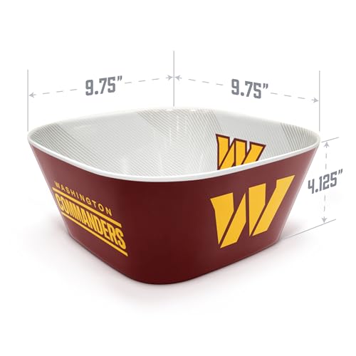 Image of YouTheFan NFL Washington Commanders Large Party Bowl