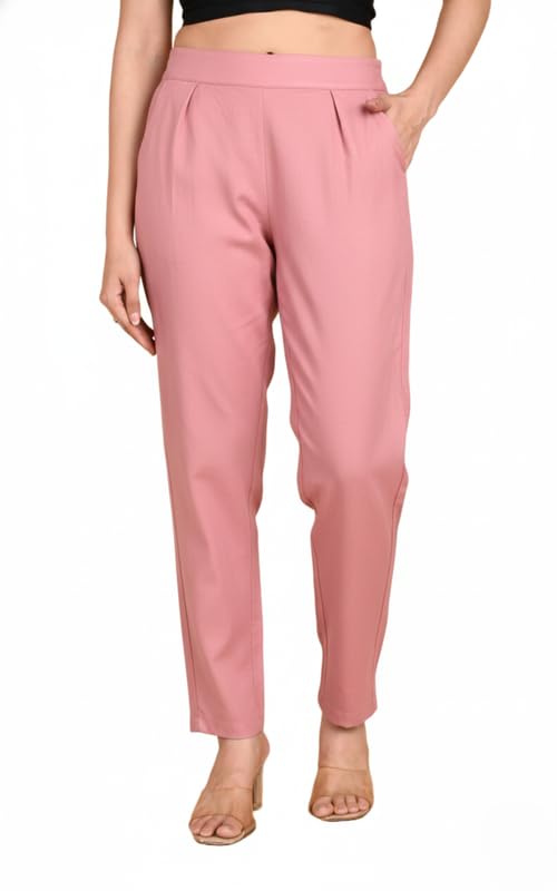 Moirai Cotton Women Trouser Pants Regular Fit Casual Straight Kurti Pants Daily Formal Office Use-picture-43