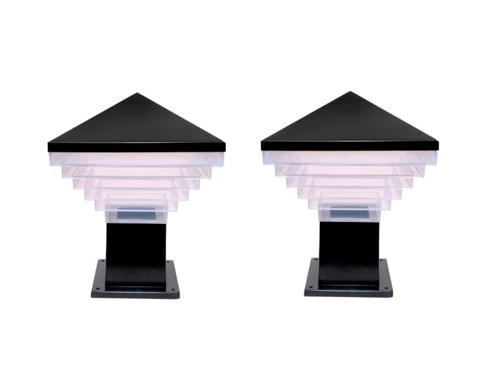 Main Gate Light with Waterproof Design for Home Entrance & Outdoor Decor - Enhance Your Garden, gate with Fancy Modern Lamps (Bulb not Included) (CORRODES Proof) Trancepart Glass Pack of 2-image-18