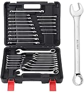 BULLTOOLS 32-teiliges Ringmaulschlüssel-Set – SAE & Metrisch Für Haus, Auto & Werkstatt