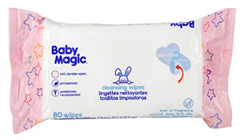 Baby Magic Cleansing Baby Wipes, Fragrance Free | Free Of Parabens, Phthaltes, Sulfates And Dyes 80 Count (Pack Of 6) #TOP2