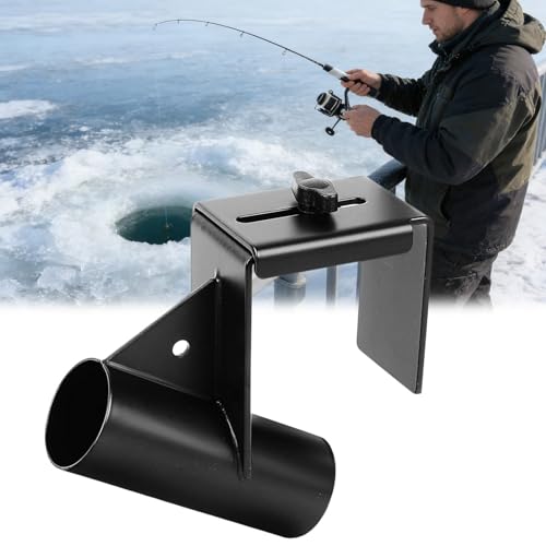 Support de canne à pêche sur glace anti-chute pour luge sans perçage