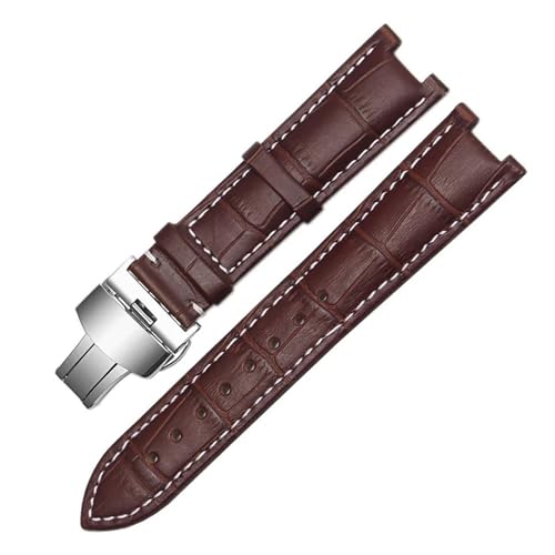 Correa de reloj de cuero 22x13mm que repara tu pulsera con muescas Gucci