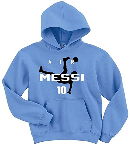 Argentina Legend Leo Air Messi Hooded Sweatshirt Carolina Blue Youth Large