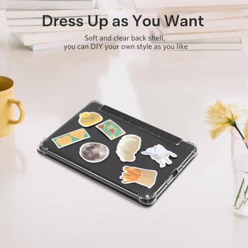 Image of CoBak Case for Kindle Paperwhite 12th Gen 2024 (7 inch) & Kindle Colorsoft Signature Edition (7 inch) - New PU Leather Cover and Clear Soft Silicone Back Cover with Auto Sleep Wake Feature