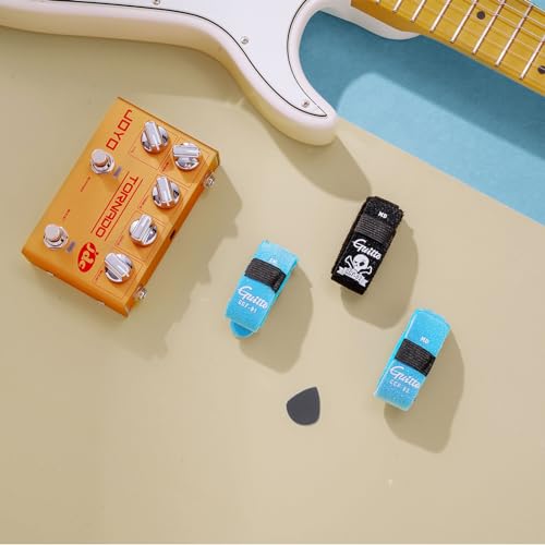 GUITTO Guitar String Mute Dampener Guitar Noise Reducer Dampener Universal Guitar Fretboard Muting Wraps Fit for Electric Wood Acoustic Guitar Bass Musical Instruments Accessory