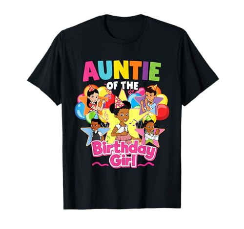 Auntie Birthday Girl Gracie Pink Doll Family Decorations T-Shirt