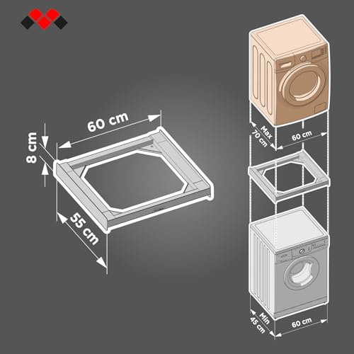 Meliconi 656138 accessorio e componente per lavatrice Kit di sovrapposizione - 2