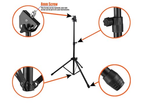 Image of Softline Pro 8 inch Round Dumbed Drum Practice Pad Kit, Single Side with Stand (SP-DPPR-08-Kit-OG)