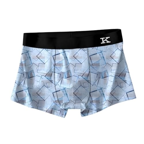Image of Kinu Men's Comfortable Boxer Briefs Printed Design Ultra Soft Stretch Trunks Breathable Moisture-Wicking Underwear for Daily Comfort - Combo of 4