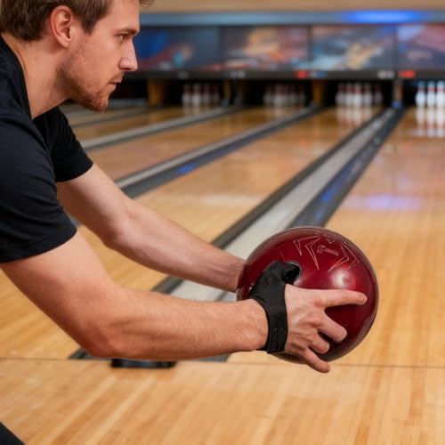 Fundas para dedos de bolos Tressify protector elástico contra ampollas en el pulgar negro 5