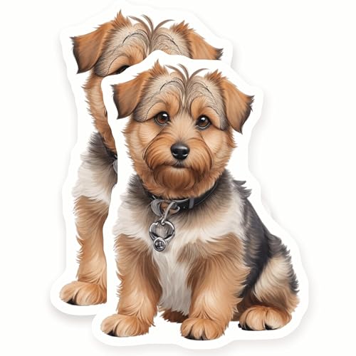 Calcomanías para perros y pegatinas de Yorkshire Terrier para vasos - Pack de 2 2