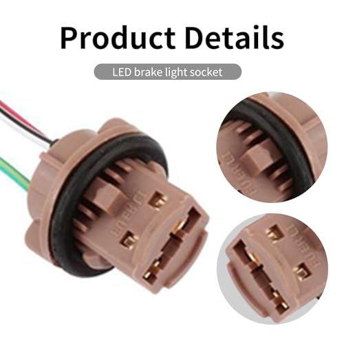 Adaptador toma hembra para foco 7443 de auto, pack 2 piezas miniatura 4