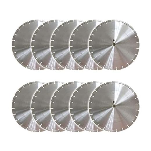 (10 Pack) 14 Inch Diamond Concrete Blade Dry or Wet Cutting Saw Blades for Masonry Brick Block Concrete Stone(14"-10PCS)