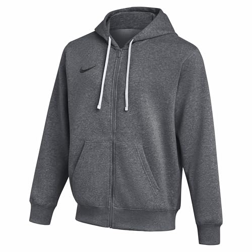 NIKE Park 26 Sweat À Capuche De Foot en Tissu Fleece À Zip pour Homme, DK Grey Heather/Black, IB1228-063, 2XL