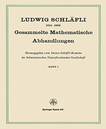 Gesammelte Mathematische Abhandlungen: Band I (German Edition)