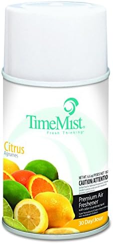 TimeMist 1042781 Metered Fragrance Dispenser Refill, Citrus, 6.6oz, Aerosol (Case of 12)
