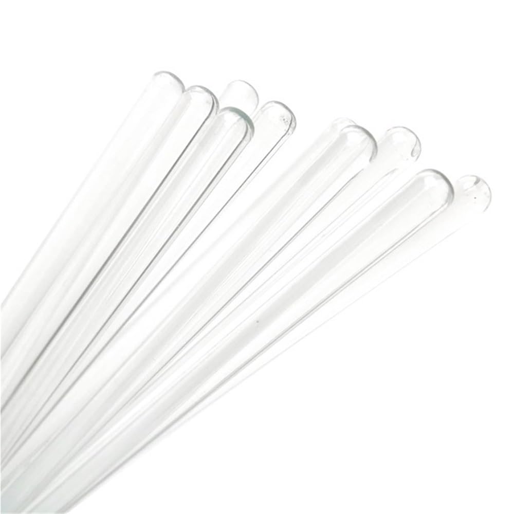 Varilla agitadora transparente 100 varillas agitadoras de cabeza redonda transparentes borosilicato alta pureza, barras guía flujo sólido for equipo enseñanza