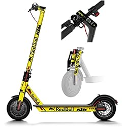 Red Bull Patines Vinilo Redbull X para Xiaomi (Amarillo) 26 Pegatinas, Compatible con Todos los Modelos de Xiaomi (M365, Pro, 1S, Pro 2, Lite y Scooter 3). (26)