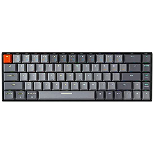 Image of Keychron K6 Wireless Bluetooth 5.1 /Wired Mechanical Gaming Keyboard, RGB Backlight, Gateron Mechanical G-Pro Switch, 65% Compact 68-Keys, 4000mAh Battery for Mac Windows (Gateron G Pro Red Switches)