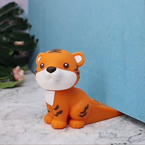 Tregoer Cute Tiger Door Stopper, Door Stop Decorative Animal Doorstop,Door Wedge For Home And Office (Orange) #TOP2
