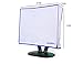 Computer monitor dust cover for flat panel LCD-silky smooth anti-static vinyl with blue trim (16W x14H x3D)